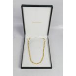 A 9ct gold chain link necklace, 26.8g.