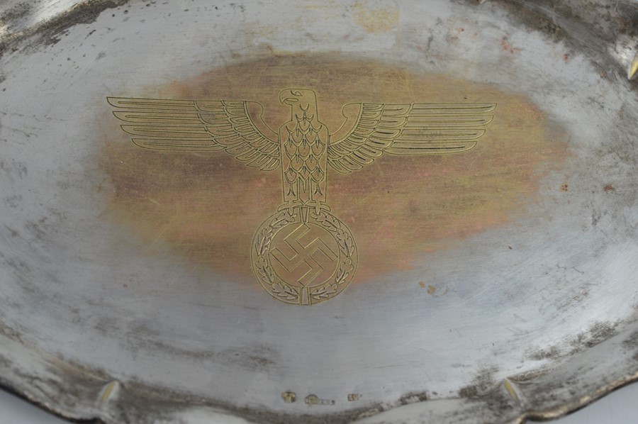 A german nazi silverplate tray - marked Prima N.S 29 - Image 2 of 2