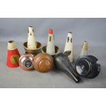 A group of professional and handmade mutes including The Wallace Collection, Tom Crown, Vincent