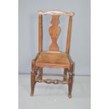 A 19th century elm country chair.