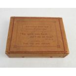 A Victorian Promise Box, containing religious scrolls.