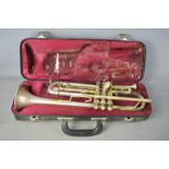 A Stradivarius model 37 Vincent Bach trumpet, made in the USA, serial number 227424 with hard