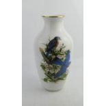 A Kaiser German vase, by Roger Tory Peterson, no. B1363, Bluebirds, 29cm high.