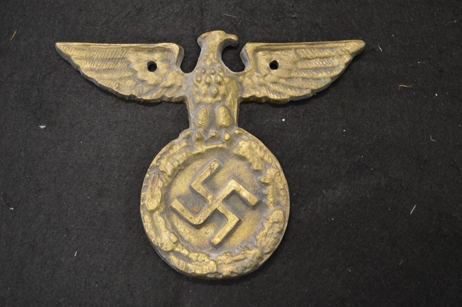 A Nazi police eagle casting marked Berlin 1939