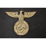 A Nazi police eagle casting marked Berlin 1939