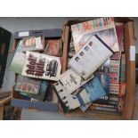 Two boxes of books to include Adolf Hitler - Joyce Grenfell etc