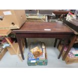 A 19th century mahogany tea table