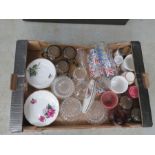 A quantity of items to include Glasses - Mugs - Regency plates etc