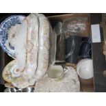 A quantity of Plates - Cups - Casserole dish etc