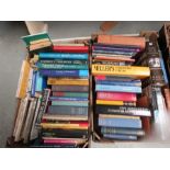 Two boxes of mixed books to include - millers guide and Shakespeare etc