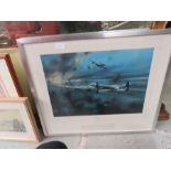 Robert Taylor, The Dambusters, limited edition print, signed by Air Marshall Mick Martin.