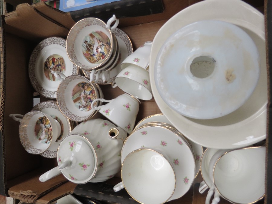 A Bone china part tea service together with a quantity of other items