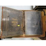 Two antique bibles: Holy Bible illustrated and Family Devotional Bible by Matthew Henry.