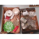 Two Boxes of mixed items to include - Glass bowls - Photo frames - Tankards etc