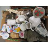 A quantity of Mugs - Toy cars - teapots etc