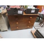 A Victorian small pine chest of drawers