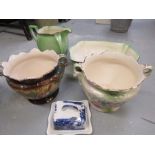 A Victorian jug, bowl and chamber pot wash set.