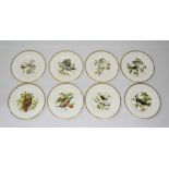 A set of eight Coalport limited edition plates 'British Birds', 27cm diameter.