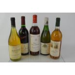 Five bottles of vintage wine to include - Domaine de Maison Blanche Quincy vin noble 1988, Orlando