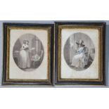 Two 19th century hand tinted prints by George Morland, engraved by E.J Dumee, titled The Fair