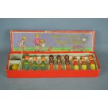 Vintage Spears enameled fancy skittles in original box