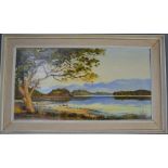 Alan B Charlton (20th century): Loch Morar, oil on canvas, 76 by 41cm.