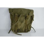 A US army canvas bag