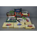 A quantity of boxed Corgi and Gilbow die-cast vehicles