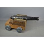 A 19th century French cabin cannon dated 1837