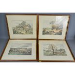 A set of four coloured hunting prints, 37 by 44cm.