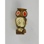 A WWII period sweetheart brooch in the form of an owl.