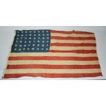 A WWII US Army 1940 United States flag, 48 states.