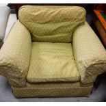 A large armchair by Sinclair Melson Ltd, By Appointment to Her Majesty the Queen Upholsterers. 79cms