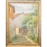 Oscar Perlasca, oil on canvas, signed and inscribed verso, 46 by 33cm.