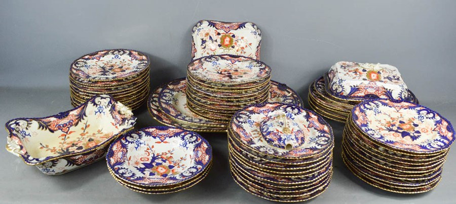 A group of Royal Crown Derby 19th century dinnerware.