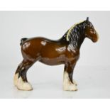 A Beswick shire horse, 21cm high.