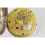 An 18th century fusee pocket watch, the case stamped TC Carpenter 1789, the watch engraved RB Tickle