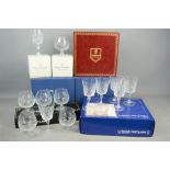 A group of boxed crystal ware to include Bohemia Crystal, Edinburgh Crystal and Royal Doulton