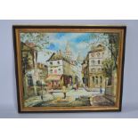 An Oil on canvas "Parisian townscape" signed P. Andre. 49cm x 39cm
