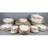 A group of Royal Crown Derby 19th century dinnerware.