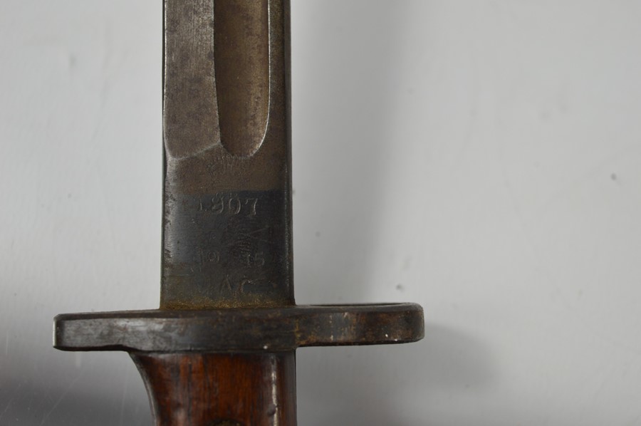 British 1907 pattern sword bayonet - Image 3 of 4