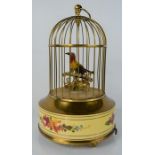 An automaton bird in cage