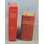 A vintage Mrs Beeton's household management book together with a universal English dictionary by