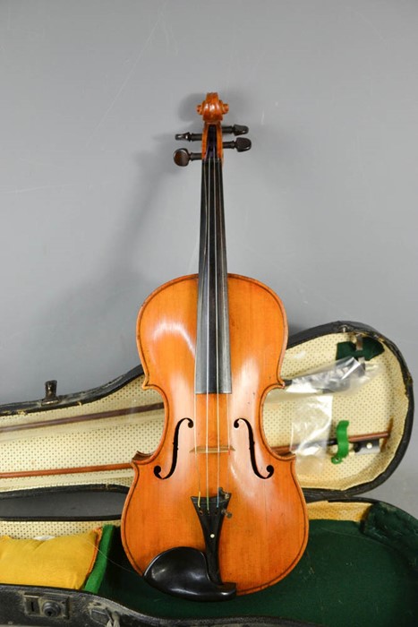 A Brightwood & Darcy violin, together with two bows, and hard case. - Image 2 of 2