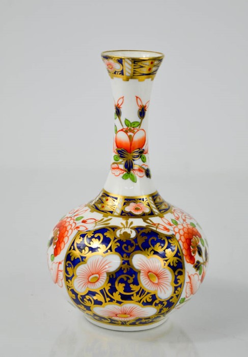 A 19th century Derby vase, with red cross sword marks to the base.