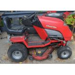A Honda Countax C300H ride on lawnmower and bag