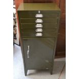 Vintage Stor metal filing cabinet with keys