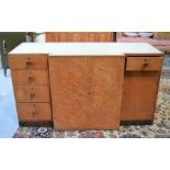 A Mid-Century breakfront sideboard - 72cm h x 130cm w x 52cm