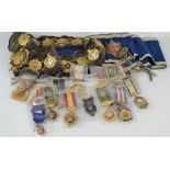 A large quantity of Masonic regalia, medals etc - Talbot lodge , Black diamond lodge, Grand lodge of