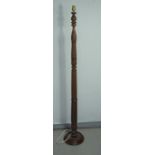 An Indonesian carved standard lamp - 158cm
